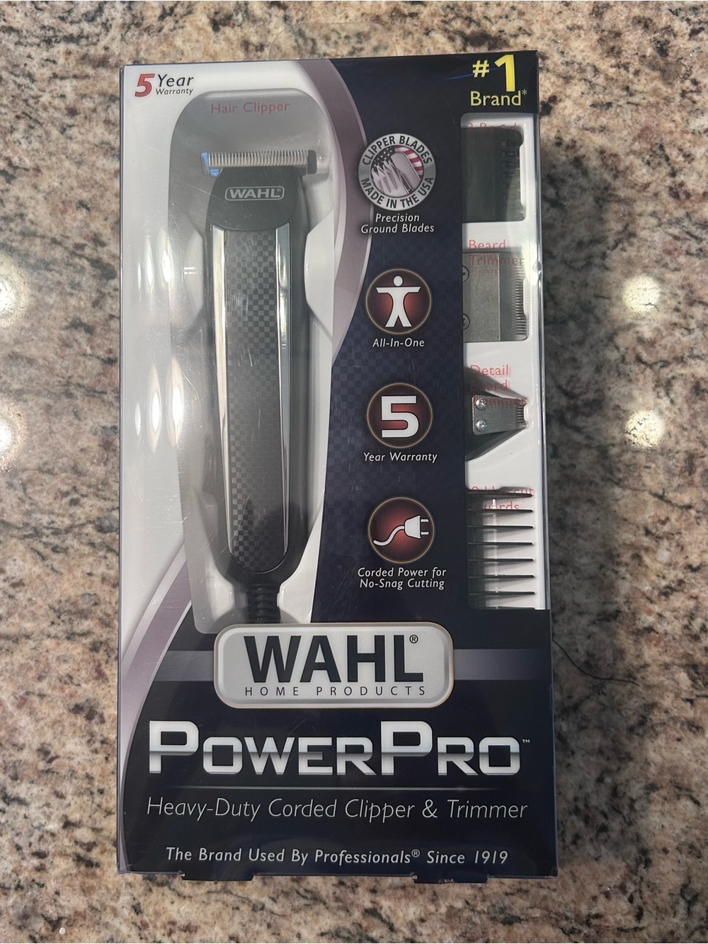 Wahl PowerPro Corded Clipper & Trimmer - Black and Silver